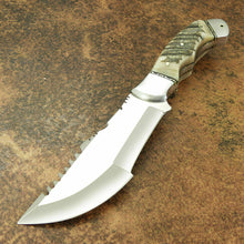 Load image into Gallery viewer, Beautiful Custom Handmade D2 Steel Tracker Knife | Sheath | Ram Horn Handle3 - SUSA KNIVES
