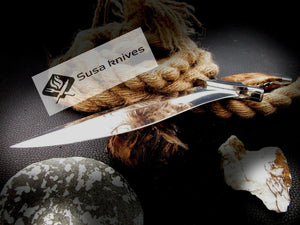 CUSTOM MADE, 440 C ,OUTDOOR JUNGLE HUNTING SURVIVAL FIGHTING CLAW BOWIE KNIFE - SUSA KNIVES
