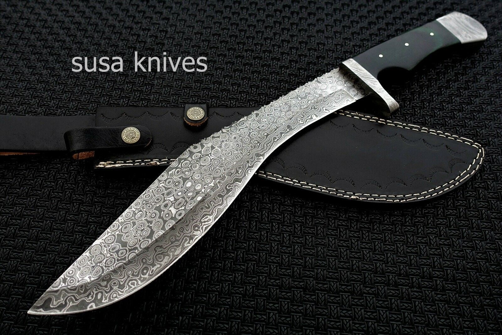 Custom Handmade Damascus Kukri Knife - SUSA KNIVES