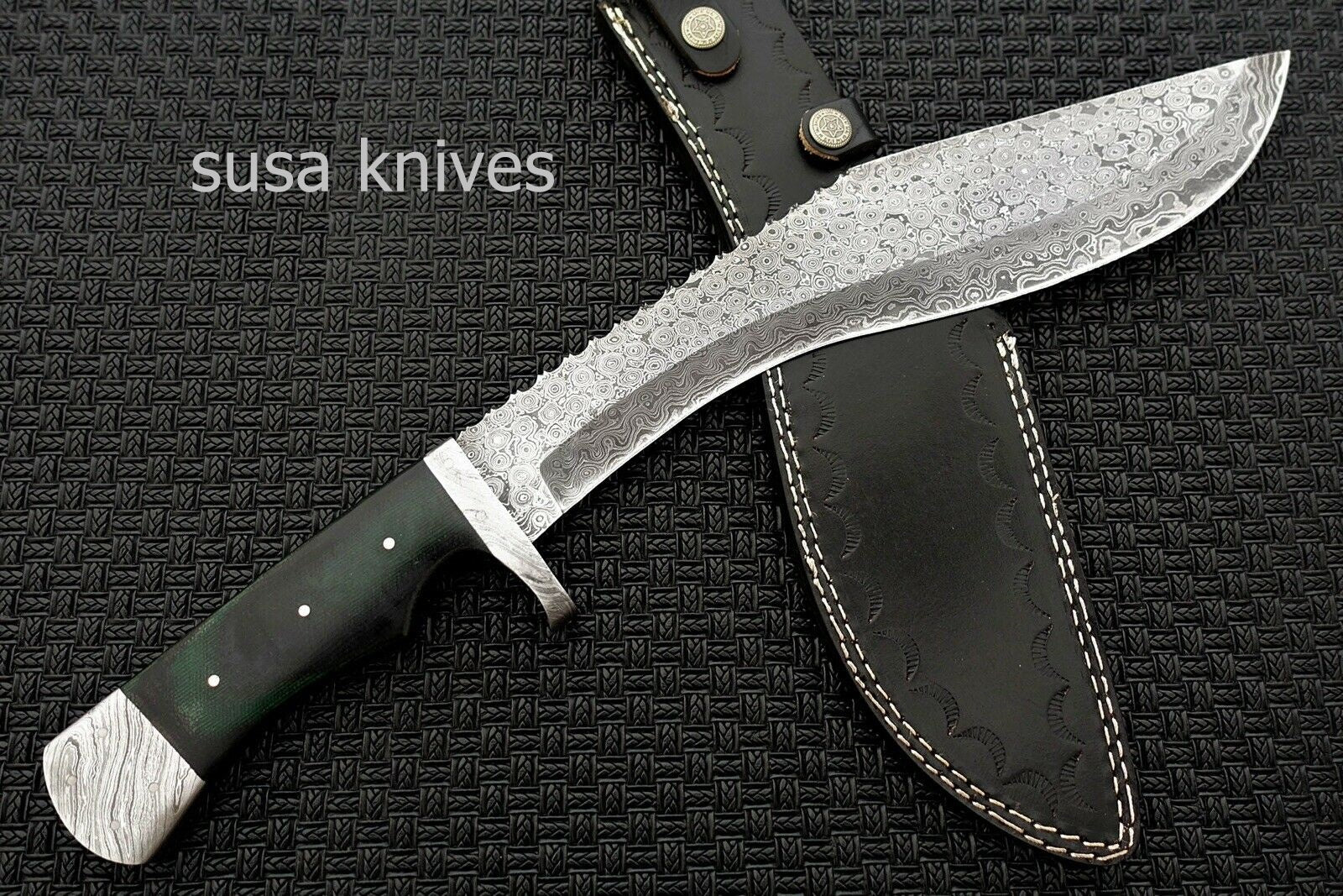 Custom Handmade Damascus Kukri Knife - SUSA KNIVES