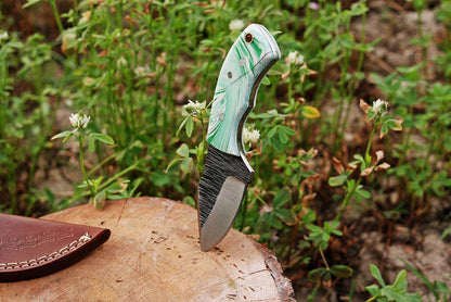 Custom hand Forged Railroad Spike Carbon Steel Fixed Blade Knife Q - SUSA KNIVES