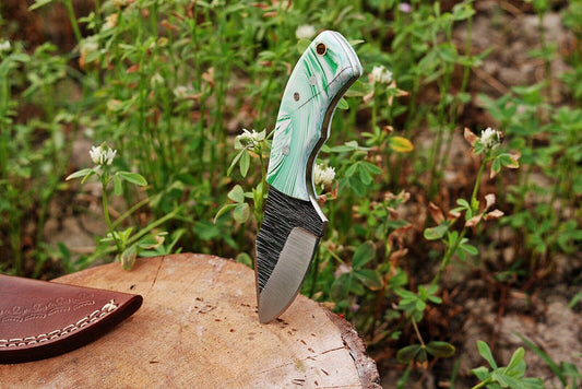 Custom hand Forged Railroad Spike Carbon Steel Fixed Blade Knife Q - SUSA KNIVES