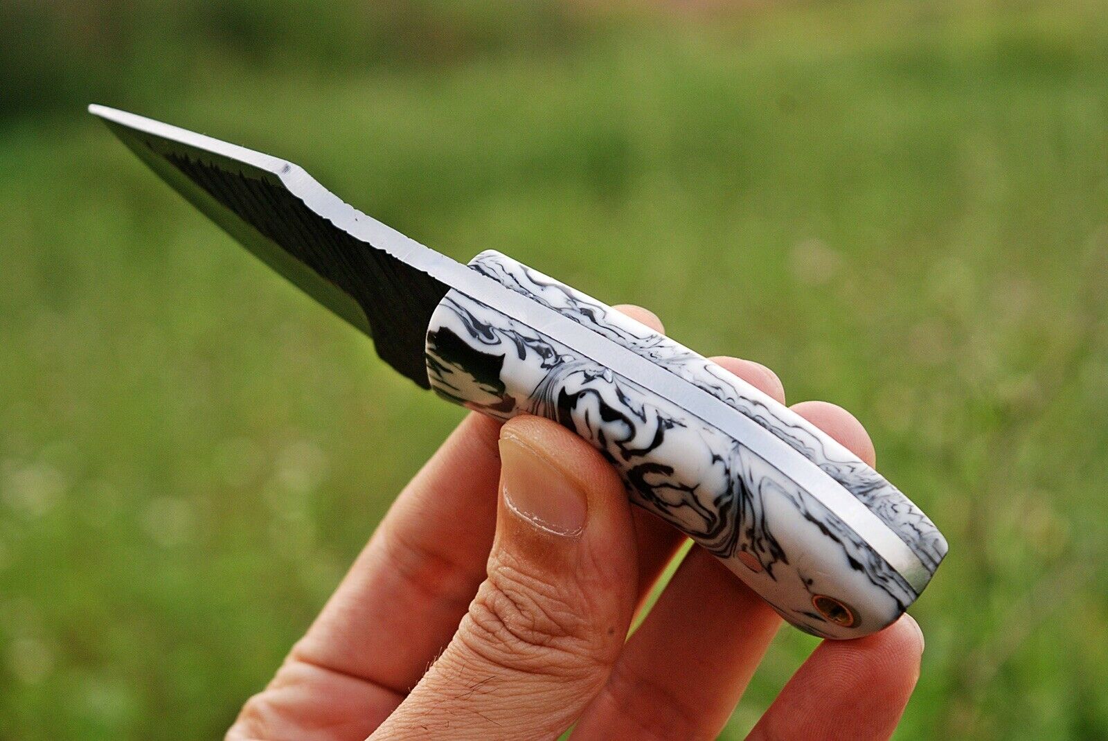Custom hand Forged Railroad Spike Carbon Steel Fixed Blade Knife Q - SUSA KNIVES