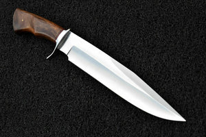 Beautiful Custom Handmade D2 Steel Hunting Knife | Sheath Natural Wood Handle - SUSA KNIVES