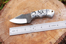 Load image into Gallery viewer, Custom hand Forged Railroad Spike Carbon Steel Fixed Blade Knife Q - SUSA KNIVES
