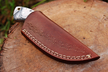 Custom hand Forged Railroad Spike Carbon Steel Fixed Blade Knife Q - SUSA KNIVES