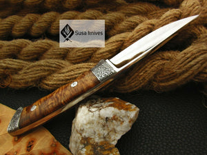 HANDMADE OUTCLASS ENGRAVED, HUNTING/FIGHTING CLAW KNIFE - SUSA KNIVES