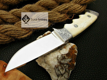 HANDMADE OUTCLASS ENGRAVED, HUNTING/FIGHTING CLAW KNIFE  440C MIRROR POLISHED - SUSA KNIVES