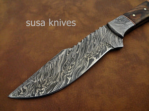 Custom made Moqen,s Damascus steel Hunting knife - SUSA KNIVES