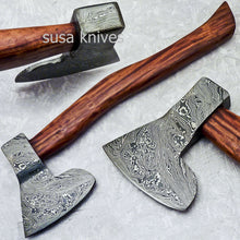 Load image into Gallery viewer, New Beautiful Handmade Damascus Steel AXE &quot;UNIQUE AXE&quot; Limited Edition - SUSA KNIVES

