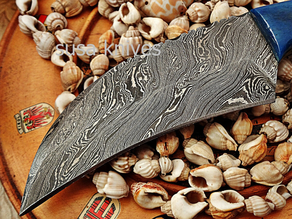 Custom made Moqen,s Damascus steel knife - SUSA KNIVES