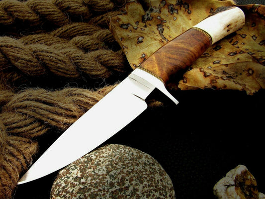 CUSTOM MADE, MIRROR POLISHED 440 C ,OUTDOOR JUNGLE HUNTING / FIGHTING CLAW KNIFE - SUSA KNIVES