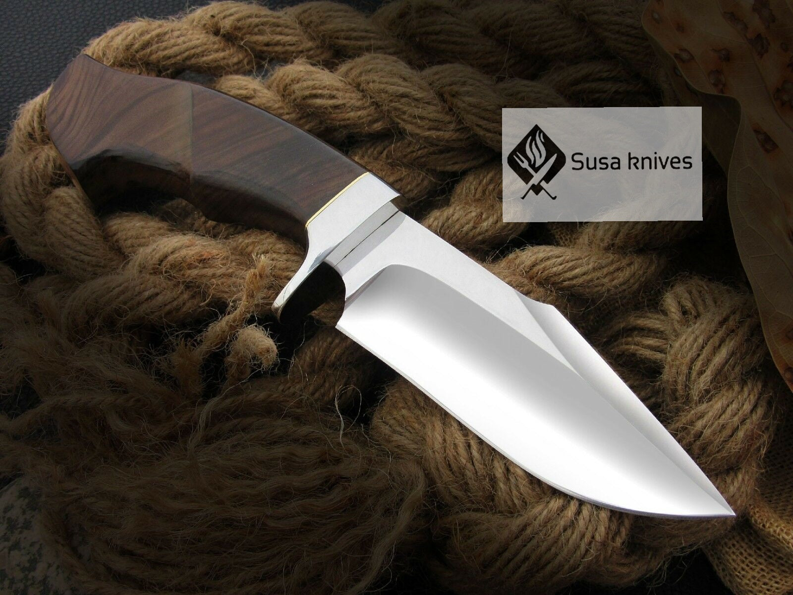 CUSTOM MADE, MIRROR POLISHED 440 C ,OUTDOOR JUNGLE HUNTING / FIGHTING CLAW KNIFE - SUSA KNIVES