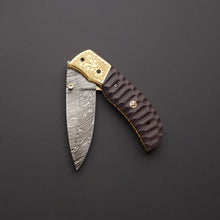 Load image into Gallery viewer, DAMASCUS STEEL FOLDING/POCKET KNIFE - SUSA KNIVES
